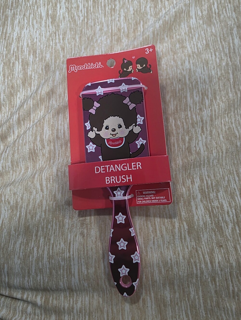 Pink Detangler Brush - Star Pattern